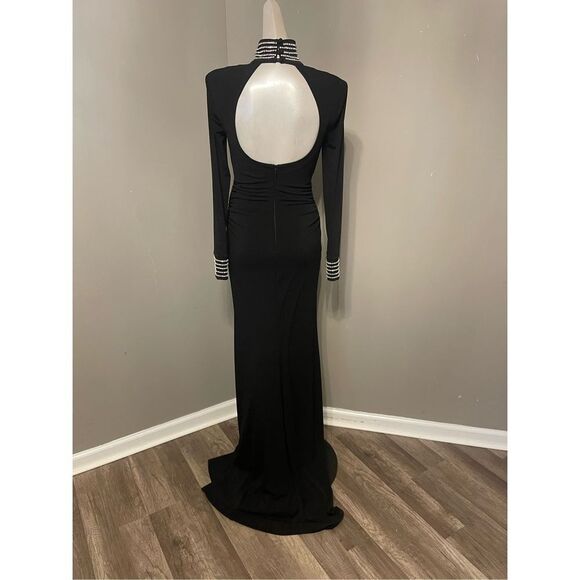 NWT Cinq a Sept Izzy Gown in Black Size 6 $695 - Picture 8 of 9
